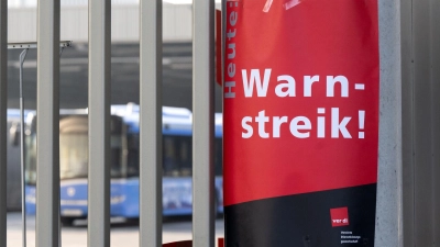 Auch bei den Verhandlungen 2023 entschied sich Verdi für Warnstreiks in Bayern. (Archivbild) (Foto: Sven Hoppe/dpa)