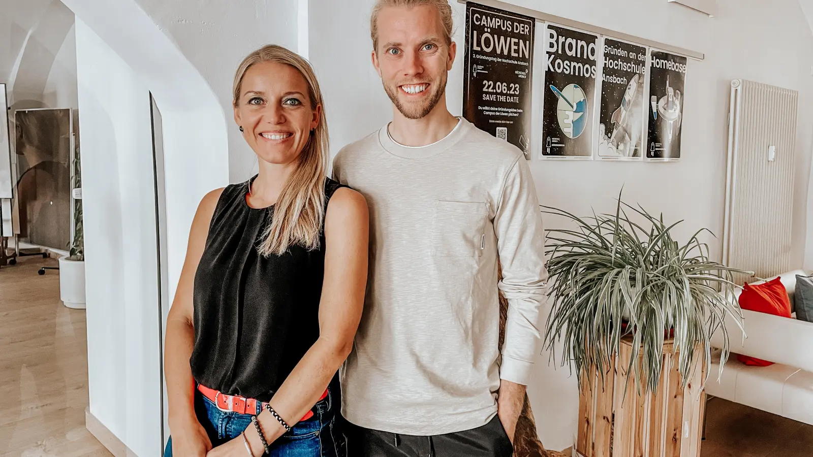 Für ihr Projekt erhielten Prof. Dr. Carolin Durst und Johannes Hähnlein den MöglichMacher²³-Preis. (Foto: Markus Schmidt)