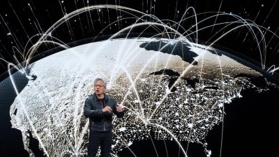 Nvidia-Chef Jensen Huang gelang es, ein gutes Verhältnis zu US-Präsident Donald Trump aufzubauen. (Foto: Manuel Balce Ceneta/AP/dpa)