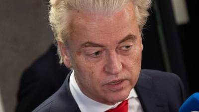 Geert Wilders ist Vorsitzender der rechtsextremen Partei PVV (Partei für die Freiheit). (Foto: Peter Dejong/AP/dpa)