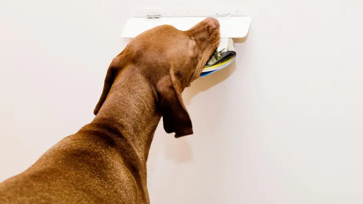 Wuff! Da ist der Postbote noch einmal davon gekommen. Aber eigentlich wollen Hunde den Briefboten selten etwas tun. Sie lieben nur den Erfolg, den Eindringling vertrieben zu haben. (Foto: Monique Wüstenhagen/dpa-tmn)