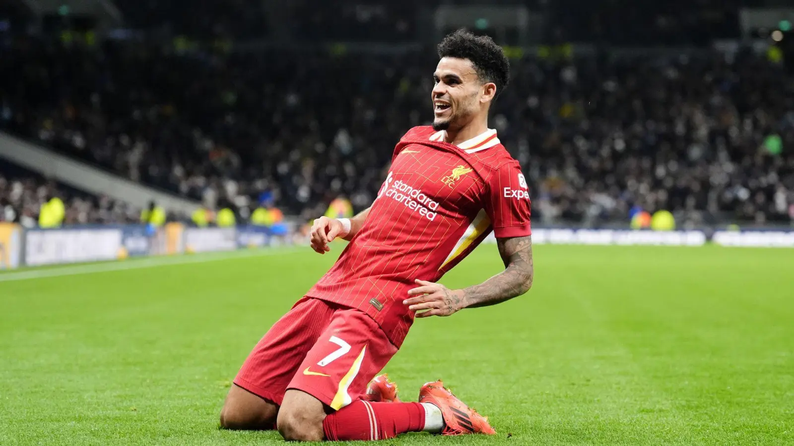 Auf dem Weg nach München?: Die Bayern stehen wegen Luis Díaz vor Verhandlungen mit Liverpool. (Foto: Adam Davy/PA Wire/dpa)