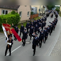 Die Ermetzhöfer Feuerwehr hatte zu ihrem 150-jährigen Bestehen auch einen großen Festzug auf die Beine gestellt. (Foto: Sylvia Fehlinger)
