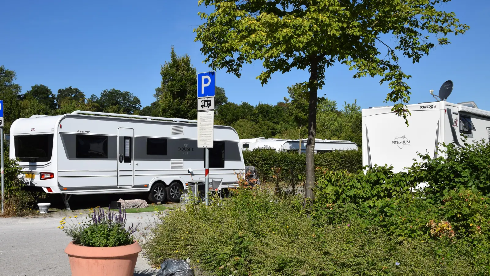 980 Übernachtungen wurden auf dem Wohnmobilstellplatz in Ansbach im ersten Halbjahr gezählt. Die Verwaltung ist mit diesem Wert durchaus zufrieden. (Archivbild: Florian Schwab)