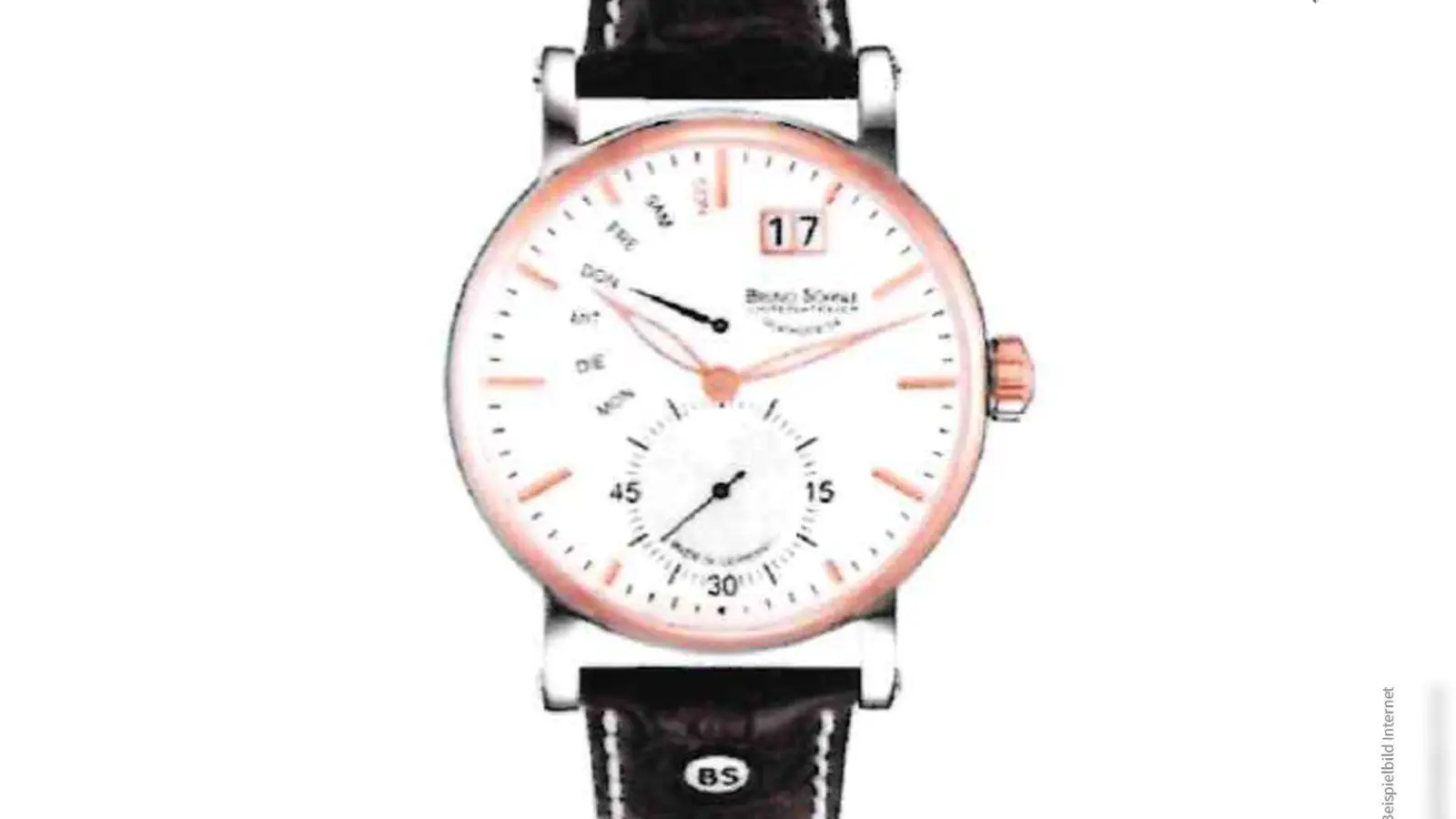 So sieht die entwendete Armbanduhr aus. (Foto: Polizei Mittelfranken)