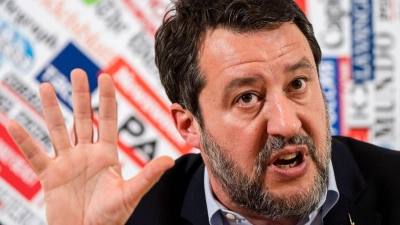 Vize-Regierungschef in Italien: Matteo Salvini. (Foto: Domenico Stinellis/AP/dpa)