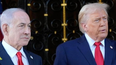 US-Präsident Trump findet deutliche Worte für den Fall, dass der Iran sein Rüstungsprogramm fortsetzen sollte. (Foto: Alex Brandon/AP/dpa)