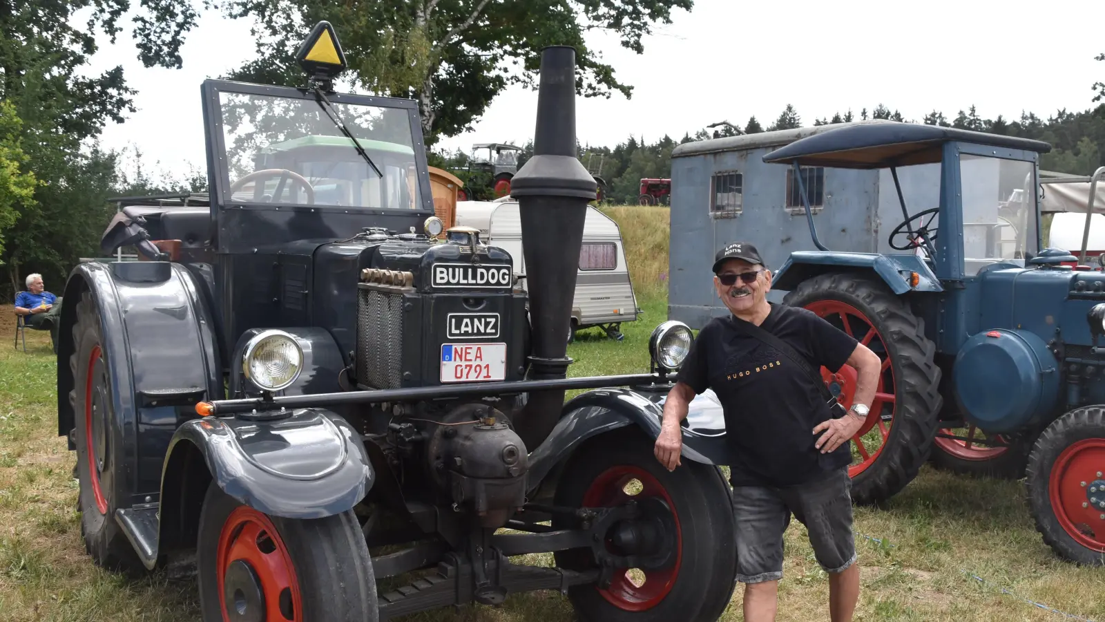 Dieser 90 Jahre alte Lanz-Bulldog von Hans Hufnagel aus Buch (Trautskirchen) war der Star des Oldtimer-Treffens am Sonnensee. (Foto: Fritz Arnold)
