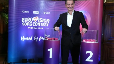 Die Auslosung der Halbfinals beim ESC sorgt für Spannung (Foto: Georg Hochmuth/APA/dpa)