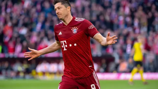 Die Wechselwünsche von Bayerns Robert Lewandowski werden zum Streitthema. (Foto: Sven Hoppe/dpa)