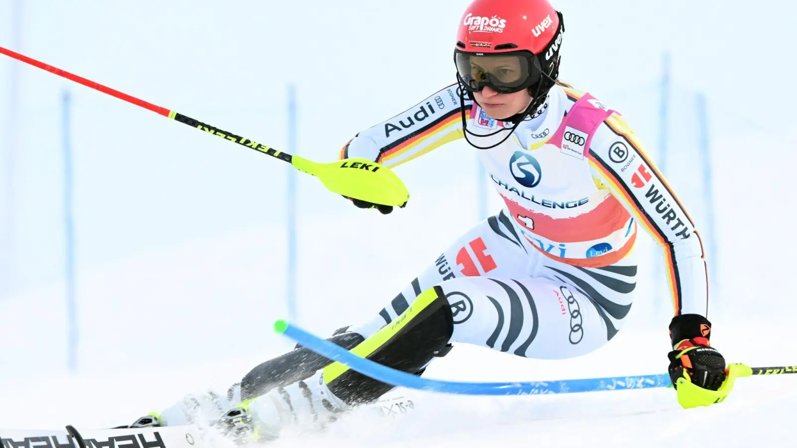 Lena Dürr beim Slalom-Weltcup in Levi. (Foto: Jnu/Lehtikuva/dpa)