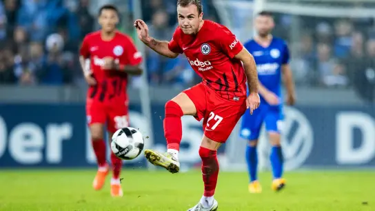 Befindet sich bei der Frankfurter Eintracht seit Wochen in Topform: Mario Götze. (Foto: Tom Weller/Deutsche Presse-Agentur GmbH/dpa)