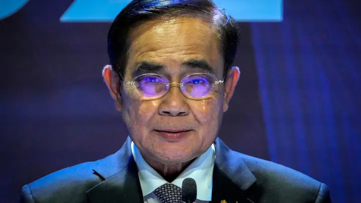Thailands Premierminister Prayuth Chan-o-cha hofft auf eine weitere Amtszeit. (Foto: Anupam Nath/AP/dpa)
