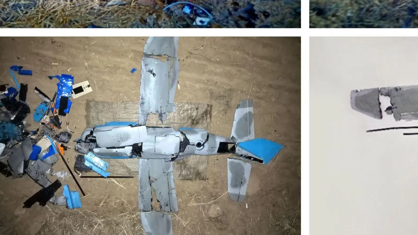 Die von der staatlichen Nachrichtenagentur KCNA publizierten Fotos sollen den Abschuss der südkoreanischen Überwachungsdrohne zeigen. (Foto: Uncredited/KCNA/KNS/dpa)