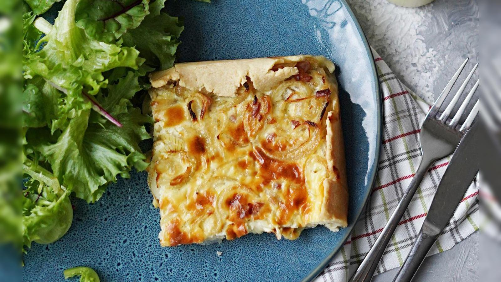 Easy for the end of the day: Onion tart with shortcrust pastry