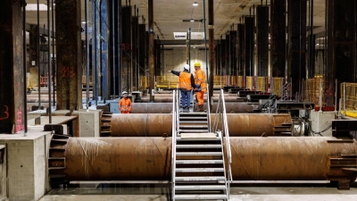 Für die zweite Stammstrecke wird tief im Münchner Untergrund gebaut - und am Hauptbahnhof bald auch weit nach oben. (Archivbild) (Foto: Matthias Balk/dpa)