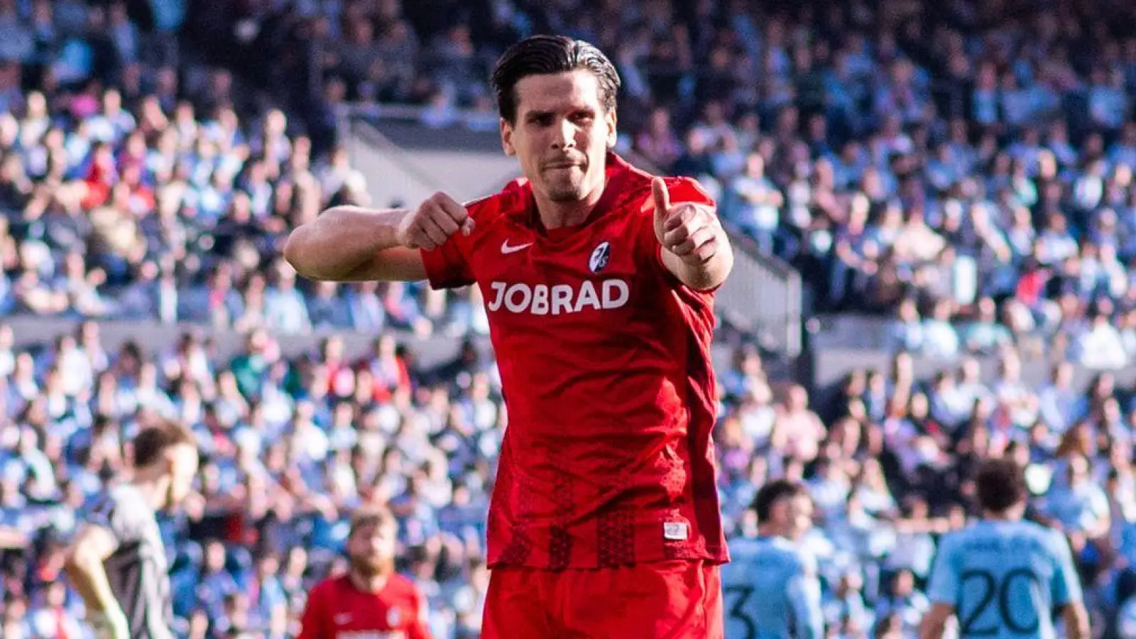 Traf traumhaft zur Freiburger Führung: Igor Matanovic. (Foto: Miguel Lemos/ZUMA Press Wire/dpa)