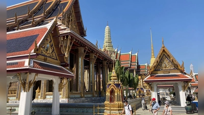 Der Königspalast (Grand Palace) ist eine der Hauptsehenswürdigkeiten der thailändischen Hauptstadt. (Foto: Carola Frentzen/dpa)