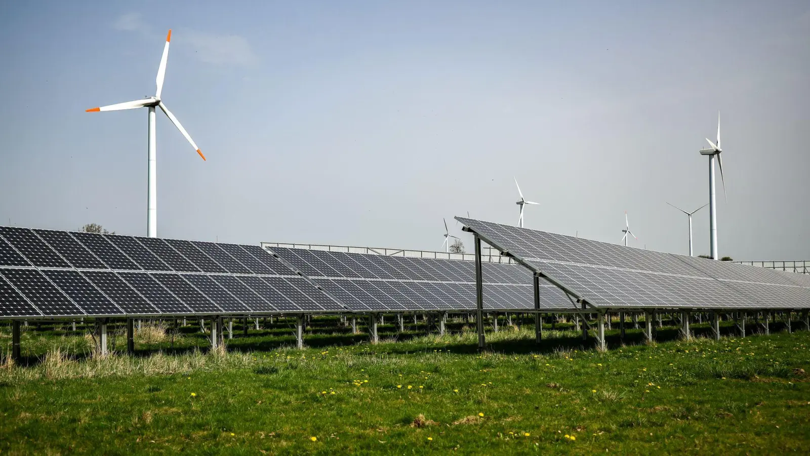 Wind und Sonne sind wichtige Stromlieferanten für Deutschland. (Symbolbild) (Foto: Jan Woitas/dpa)