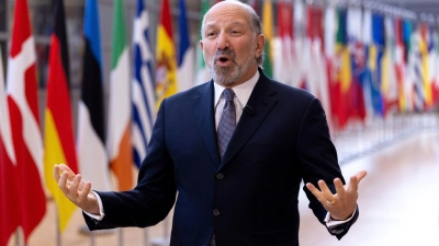 US-Handelsminister Howard Lutnick in Brüssel.  (Foto: Omar Havana/AP/dpa)