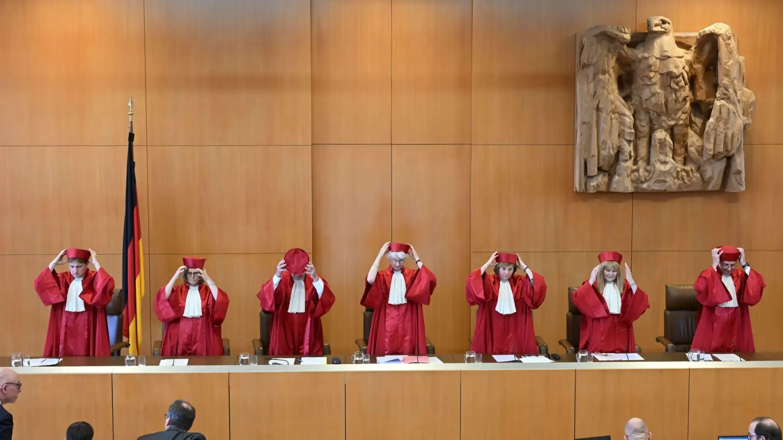 Bislang ist unklar, wie es mit der Nachbesetzung des Bundesverfassungsgerichts weitergeht. (Archivbild) (Foto: Uli Deck/dpa)