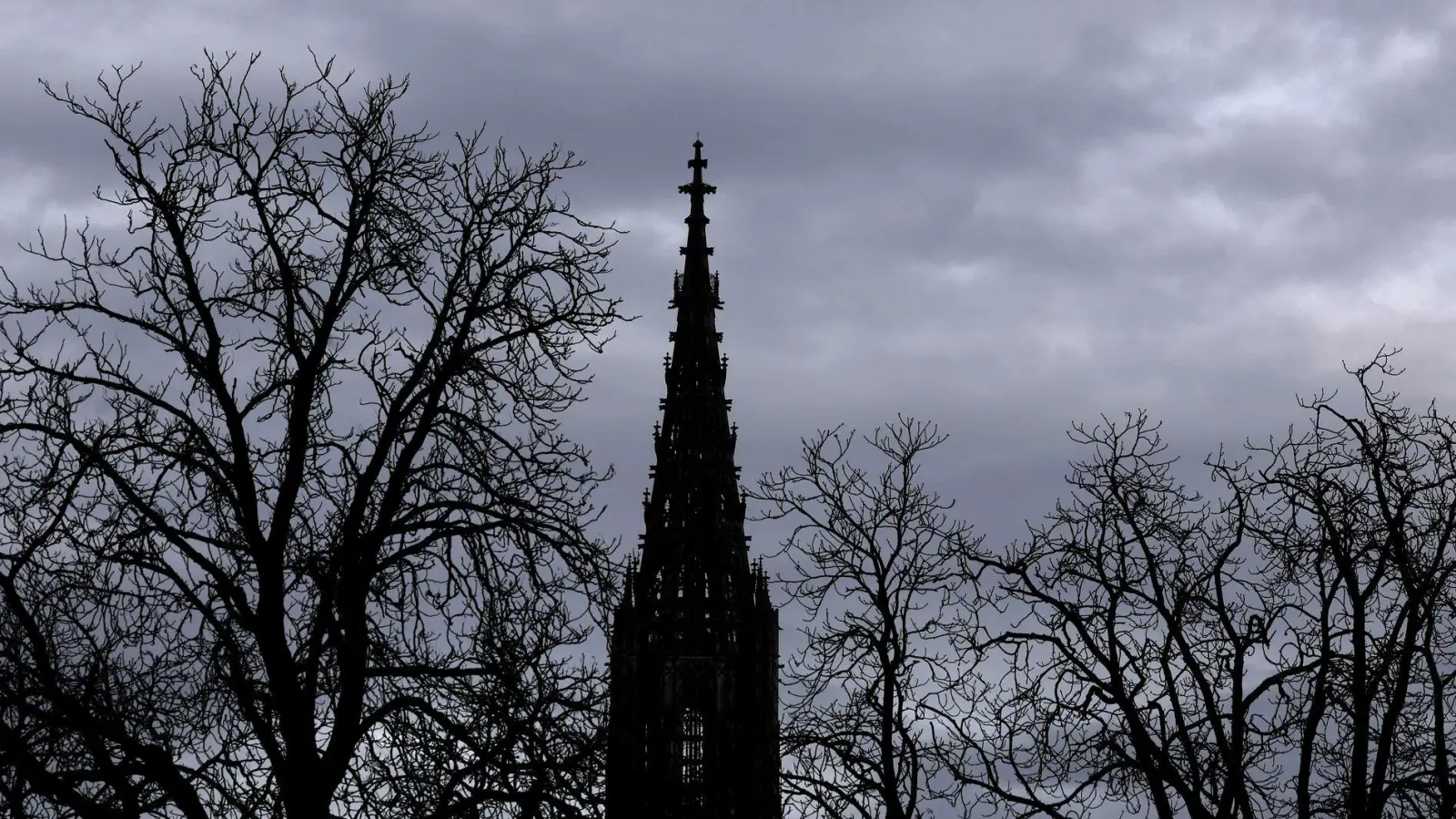 In den Turm des Ulmer Münsters hat ein Blitz eingeschlagen - Experten untersuchen die Schäden. (Archivbild) (Foto: Karl-Josef Hildenbrand/dpa)