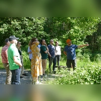 Die Grüne Sitzung führte in Burgbernheim diesmal in den Wald. (Foto: Helmut Meixner)
