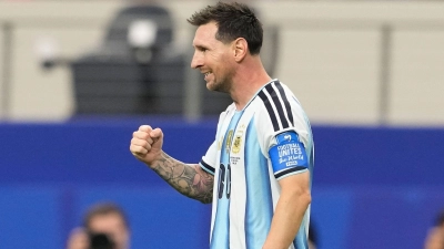 Aktuell WM-Rekordtorschütze: Lionel Messi (Foto: Tony Gutierrez/AP/dpa)