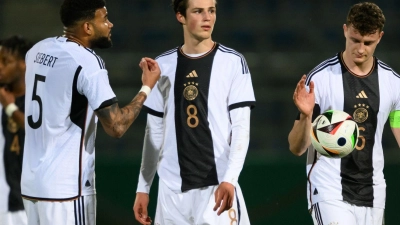 Die deutsche U21 kam nicht über ein 0:0 gegen Kosovo hinaus. (Foto: Robert Michael/dpa)