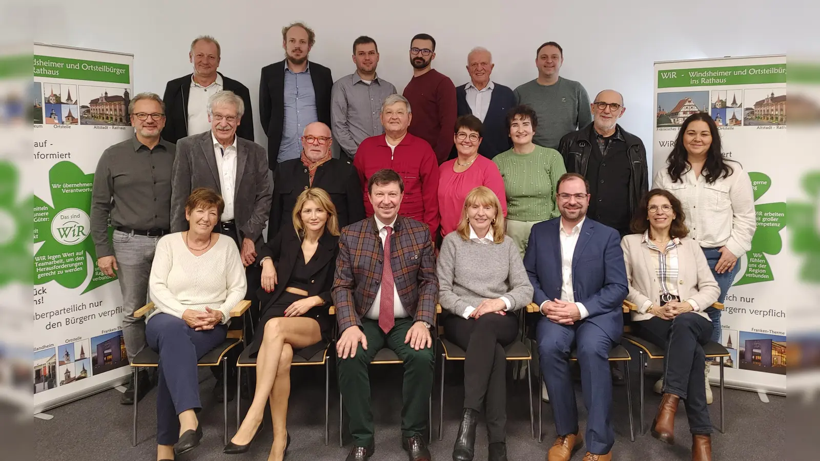Diese Kandidatinnen und Kandidaten wollen für WiR in den Bad Windsheimer Stadtrat einziehen. (Foto: Katrin Merklein)