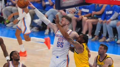 Hartenstein musste erneut hart arbeiten. (Foto: Kyle Phillips/AP/dpa)