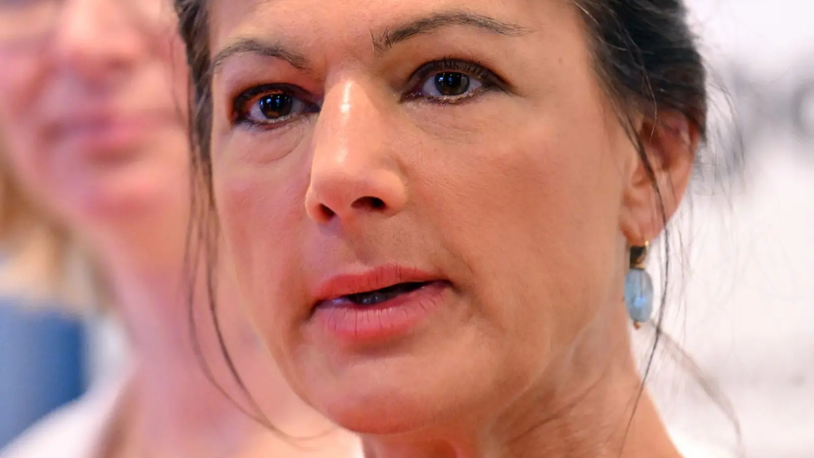 Parteigründerin Sahra Wagenknecht liegt mit dem BSW in Thüringen über Kreuz. (Archivfoto) (Foto: Martin Schutt/dpa)