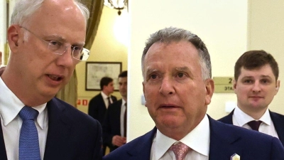 Witkoff zeigte sich zufrieden mit den Gesprächen mit der russischen Delegation. (Archivbild) (Foto: Vyacheslav Prokofyev/Pool Sputnik Kremlin/AP/dpa)