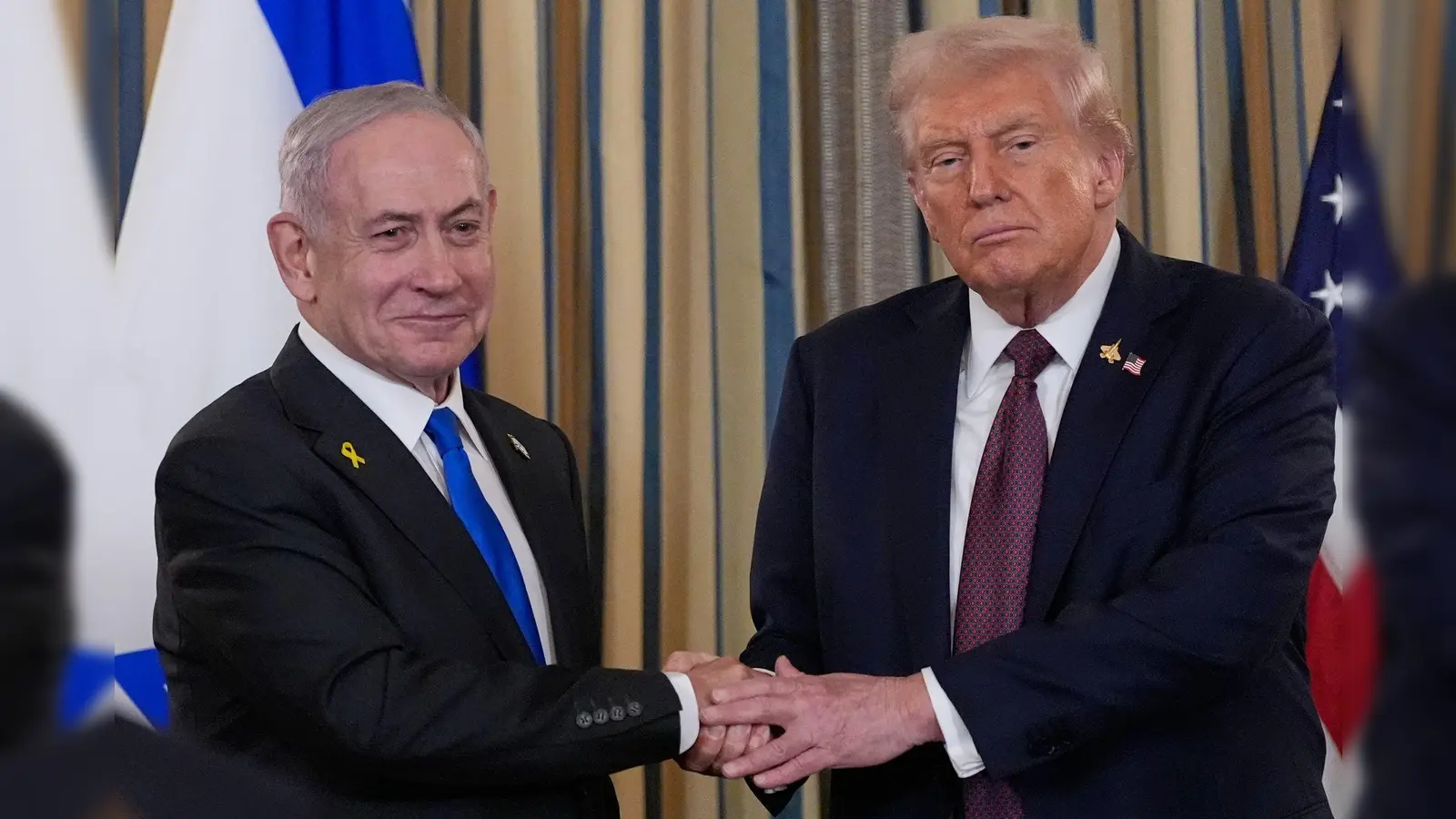 Netanjahu hat dem Friedensplan von Trump bereits zugestimmt. (Archivbild) (Foto: Alex Brandon/AP/dpa)