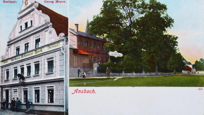 Diese historischen Aufnahmen zeigen das Gasthaus Schwarzer Bock, das das Verkehrslokal des Ulanen-Offizierskorps war. (Foto: Sammlung Breitschwert)
