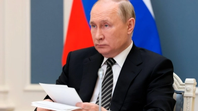Laut einem deutschen Militärexperten hat Wladimir Putin &quot;keinen Grund zum Verhandeln.&quot; (Foto: Uncredited/Pool Sputnik Kremlin via AP/dpa)