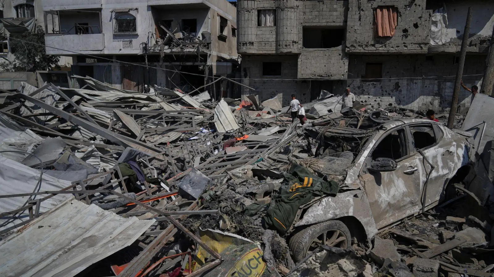 Die indirekten Gespräche über eine befristete Waffenruhe im Gaza-Krieg sind ins Stocken geraten.  (Foto: Abdel Kareem Hana/AP/dpa)