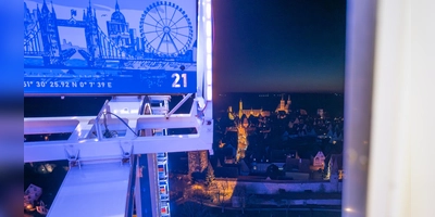 Diesen nächtlichen Blick vom Riesenrad aus auf die Stadt wird es vorerst nicht mehr geben. (Foto: Mirko Fryska)