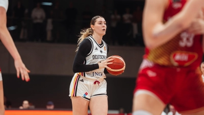 Luisa Geiselsöder (hier in einem Vorbereitungsspiel) erzielte vier Zähler gegen Spanien.  (Foto: DBB/Demirel)