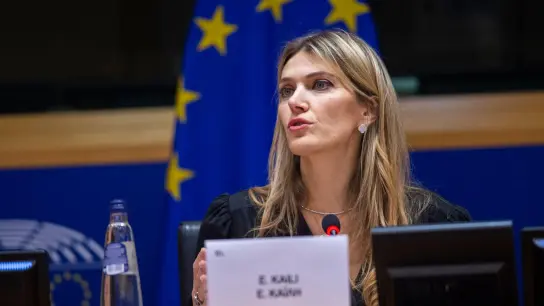 EU-Parlamentsvize Eva Kaili wurde am Wochenende von ihren Pflichten entbunden. (Foto: Eric Vidal/European Parliament/dpa)