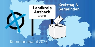 Alle Wahlergebnisse im Landkreis Ansbach zur Kommunalwahl 2026 finden Sie in unserer Übersicht. (Grafik: Susanne Pöhlmann)