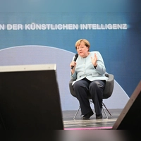 Angela Merkel sieht KI positiv, hat aber auch Bedenken. (Foto: Wolf von Dewitz/dpa)