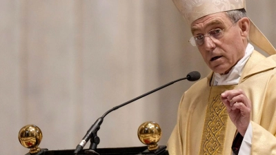 Der Sekretär des ehemaligen Papstes Benedikt XVI., Erzbischof Georg Gänswein. (Foto: Andrew Medichini/AP/dpa)