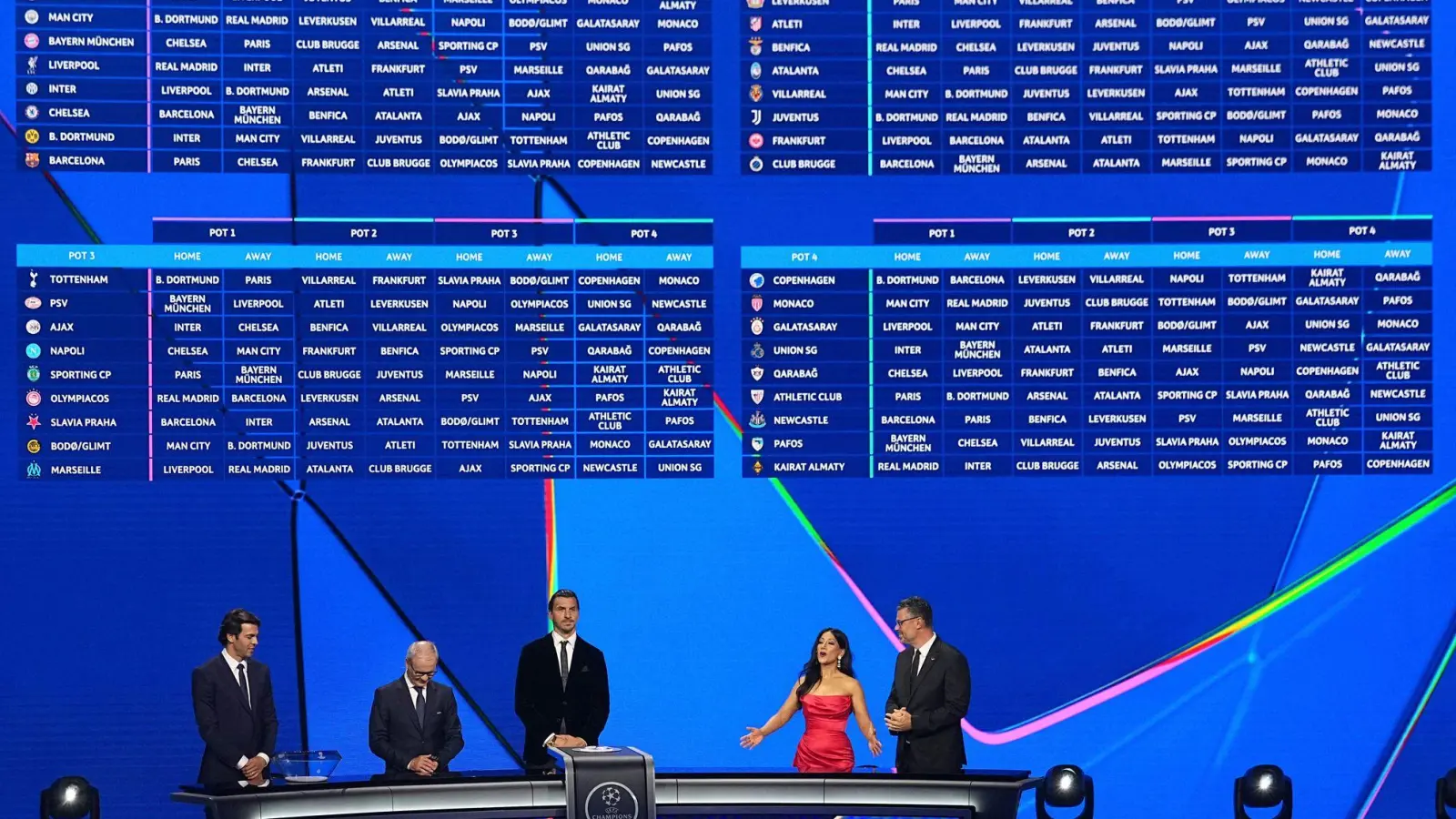 Nach der Auslosung ist alles klar. (Foto: Laurent Cipriani/AP/dpa)