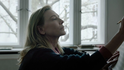 Cate Blanchett als Lydia Tár in einer Szene des Films „Tár”: (Foto: -/Focus Features/Universal/dpa)