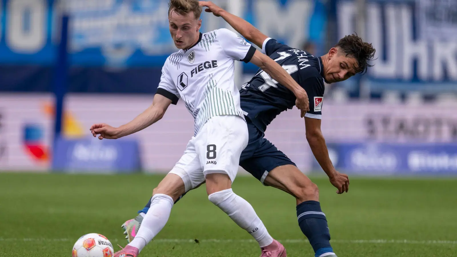 Münster war Bochum oft einen Schritt voraus. (Foto: David Inderlied/dpa)