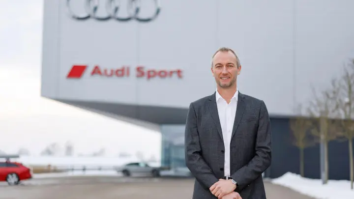 Adam Baker, Formel-1-Projektleiter von Audi und Geschäftsführer der Audi Formula Racing GmbH. (Foto: Daniel Löb/dpa)