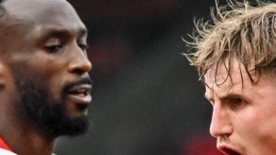 Eine Szene aus dem emotionalen Hinrundenspiel. (Archivbild) (Foto: Harry Langer/dpa)