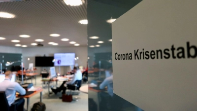 Der Corona-Krisenstab im Bundeskanzleramt Anfang des Jahres. (Foto: Hauke Bunks/Corona-Krisenstab im Bundeskanzleramt/dpa)
