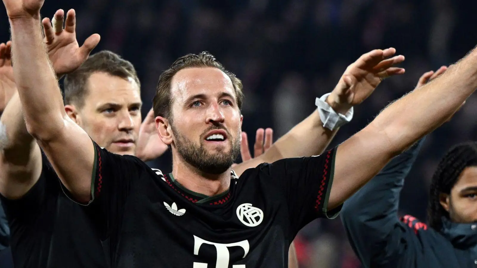 Glänzt auch als Passgeber: Bayern-Torjäger Kane. (Archivbild) (Foto: Federico Gambarini/dpa)